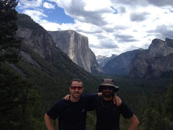 Friends Hike Yosemite National Park