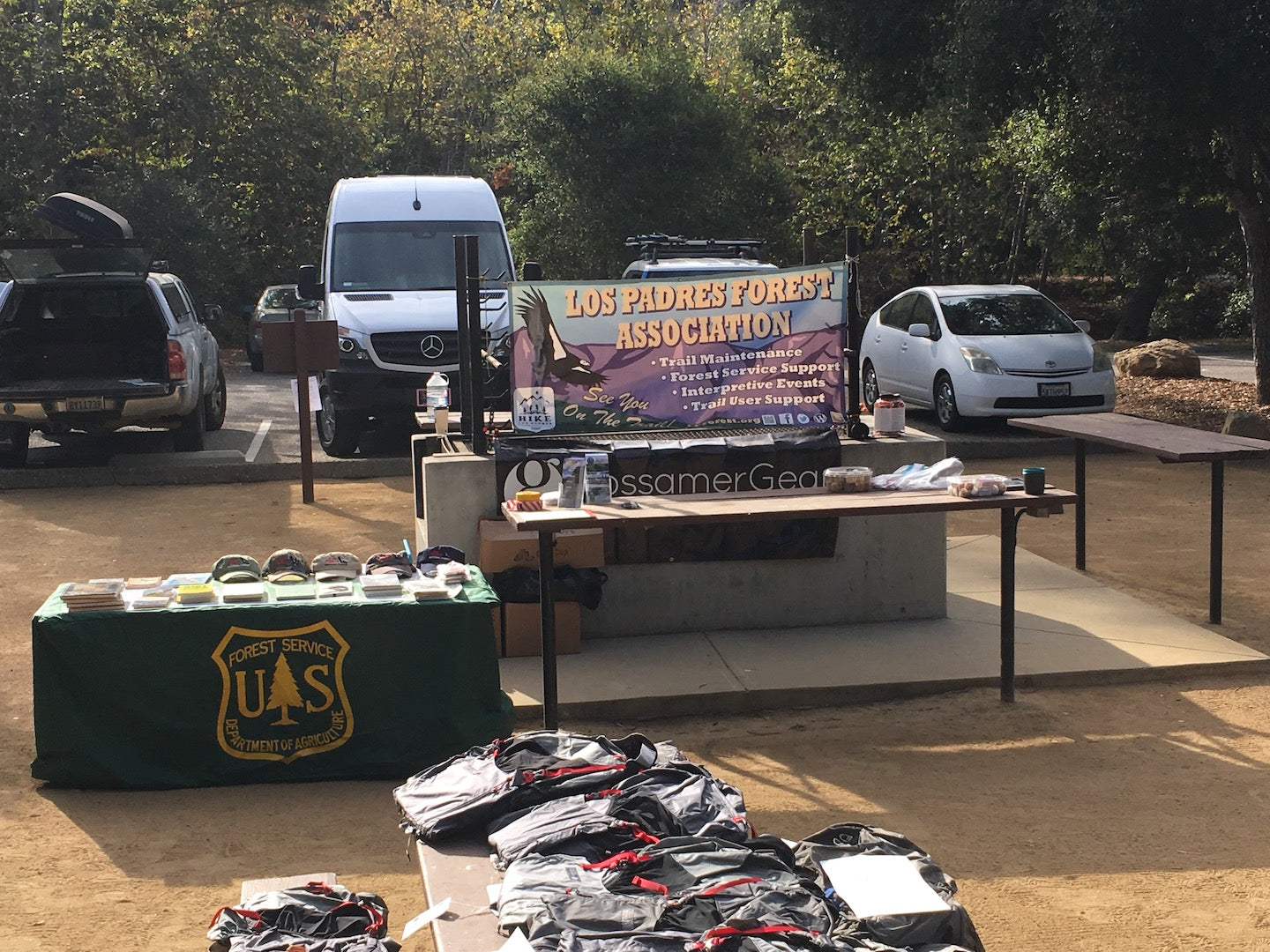 Los Padres Forest Association - USED CAMPING GEAR SALE Sunday