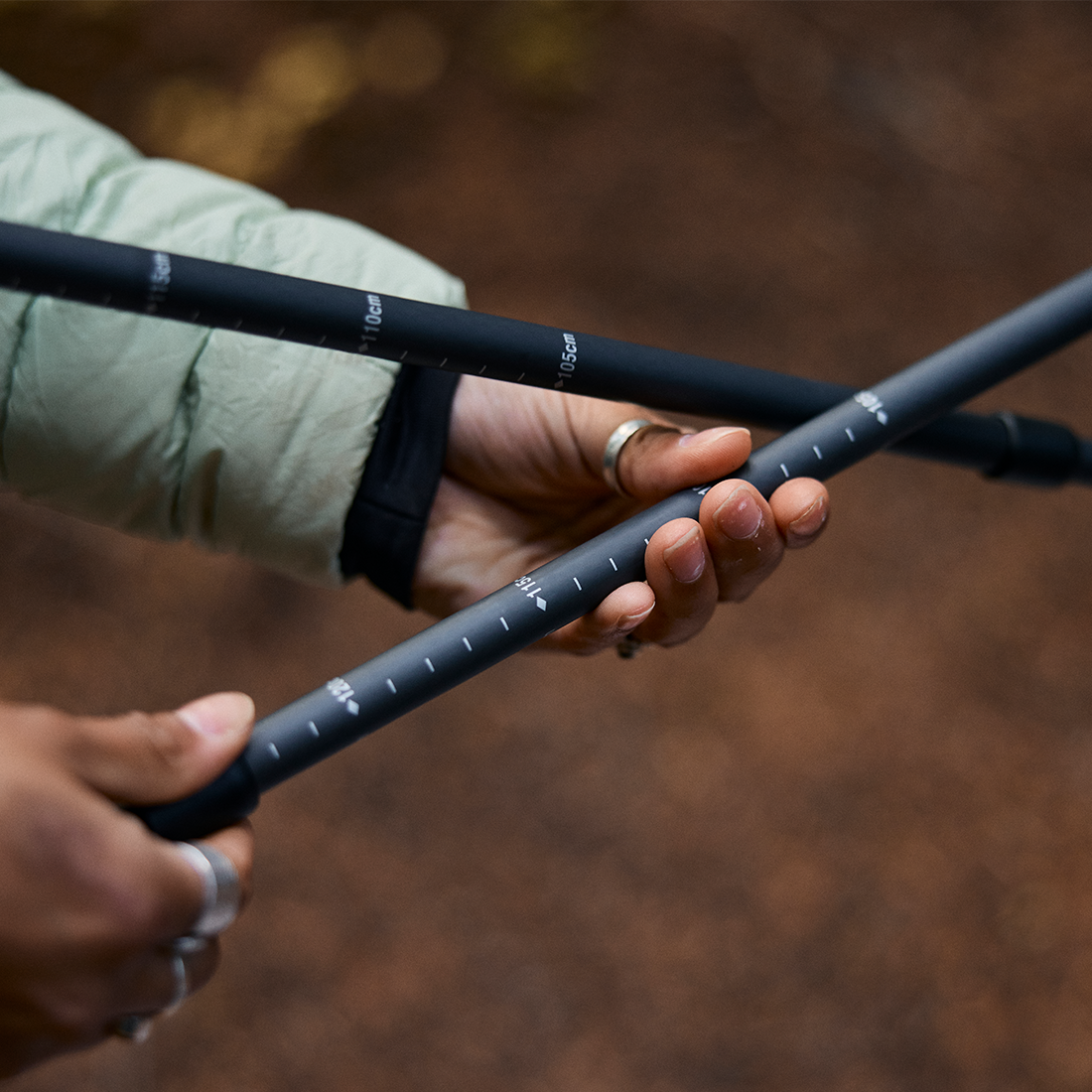 LT5 Three Piece Carbon Trekking Poles (pair)