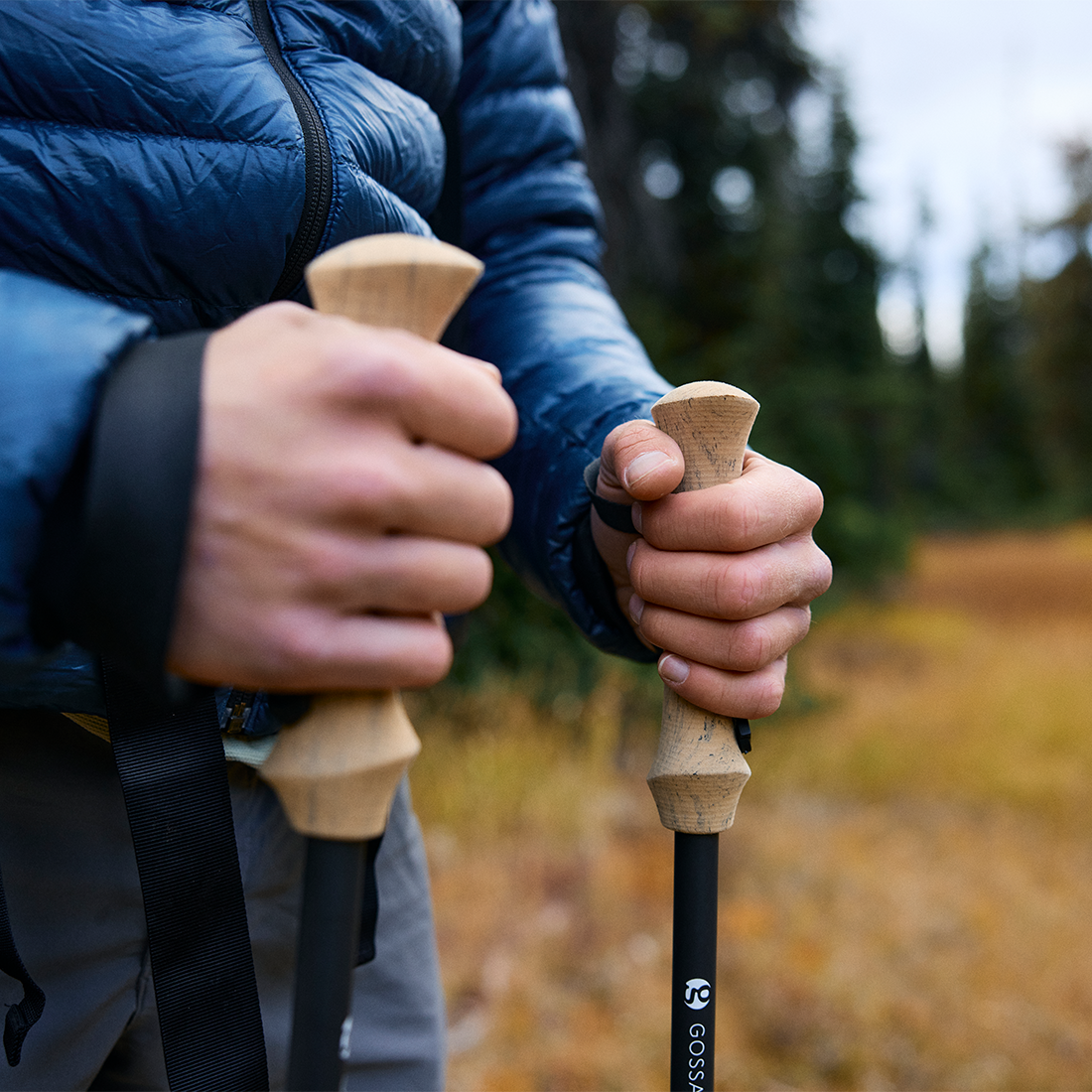 LT5 Three Piece Carbon Trekking Poles (pair)